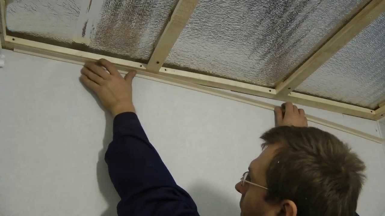 Обрешетка потолка под пластиковые панели — каркас для потолочного покрытия из пвх своими руками