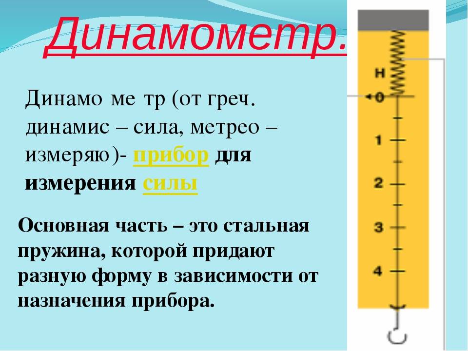 Что измеряет динамометр?