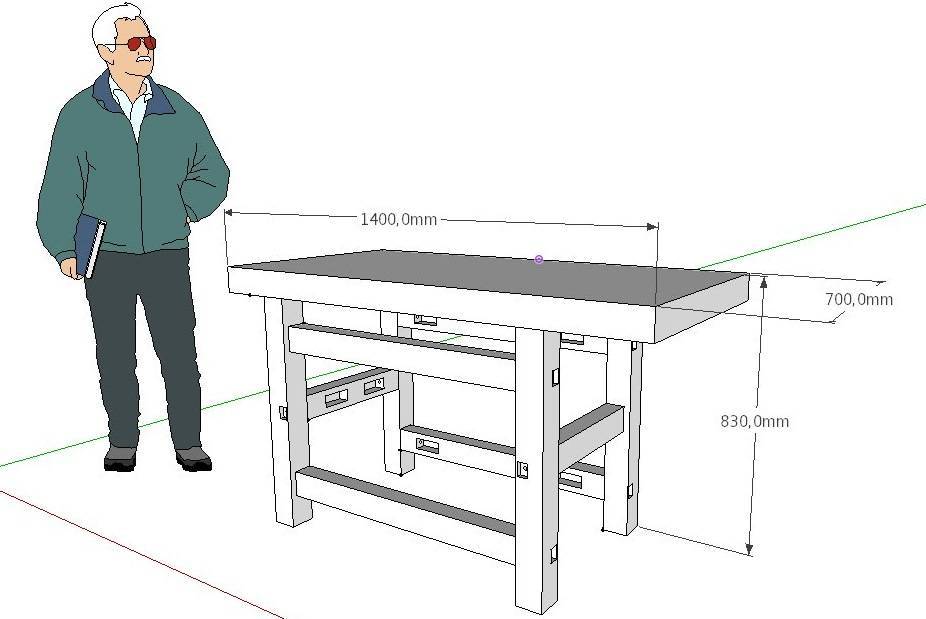 Верстак своими руками: как правильно сделать слесарный стол, а также варианты готовых чертежей