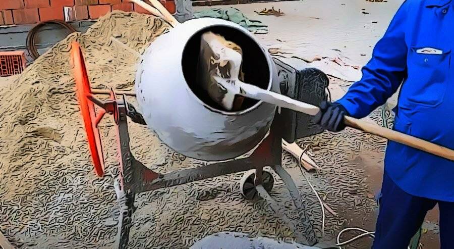 Работа с бетономешалкой: приготовление бетона, очистка от застывшего цемента, ремонт своими руками - kupihome.ru