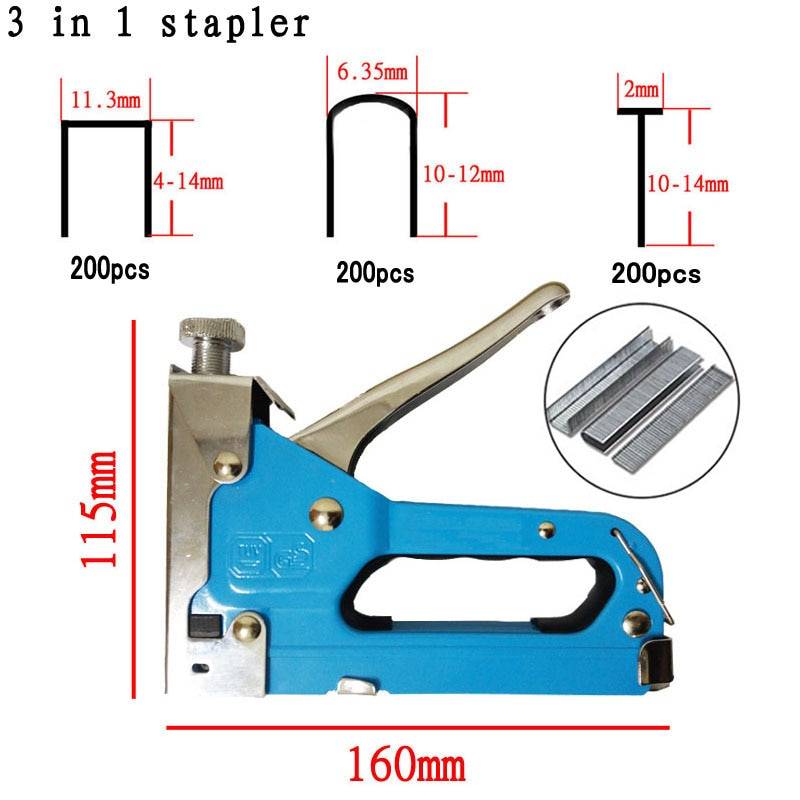 Скобы для степлера: типы и размеры, используемые в строительных степлерах