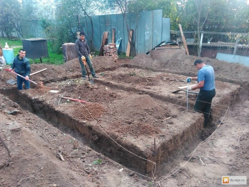 Как копать фундамент под дом правильно