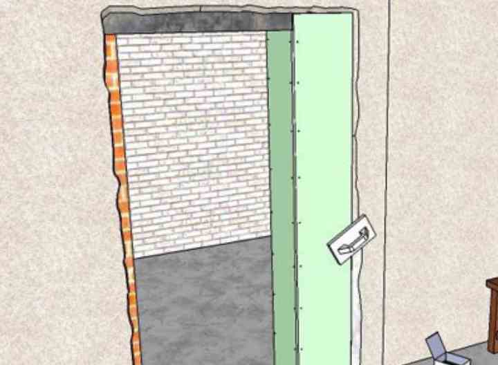 Как уменьшить дверной проем по высоте на 10 см?