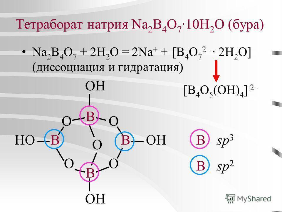 Тетраборат натрия: формула и основные варианты применения