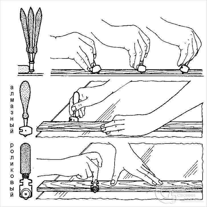 Стеклорез: какой лучше и как резать стекло своими руками: инструкции по резке + видео