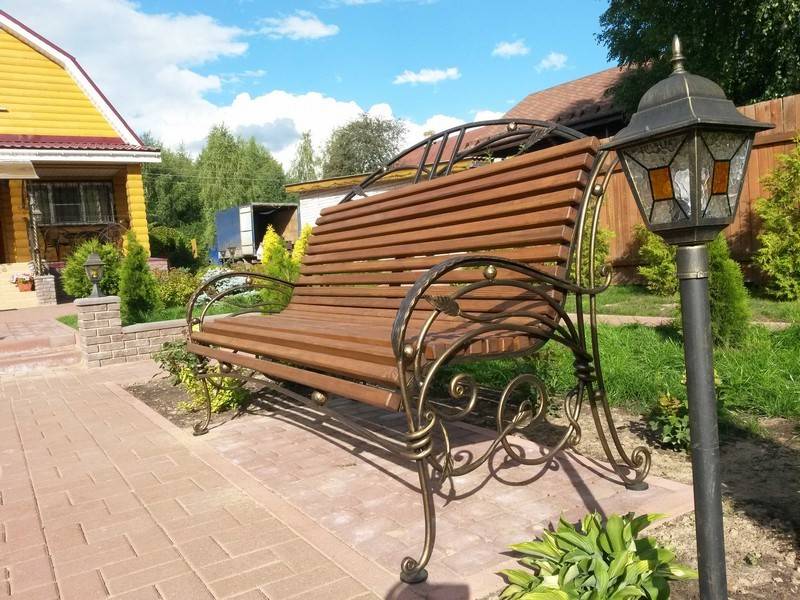 Кованые скамейки: фото с идеями садового дизайна лавочек, скамеек и столов с элементами ковки