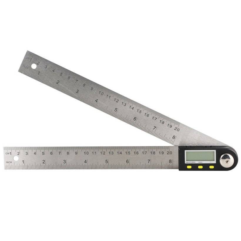 Измерение углов угломером с нониусом